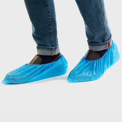 Cubrezapatos impermeable azul